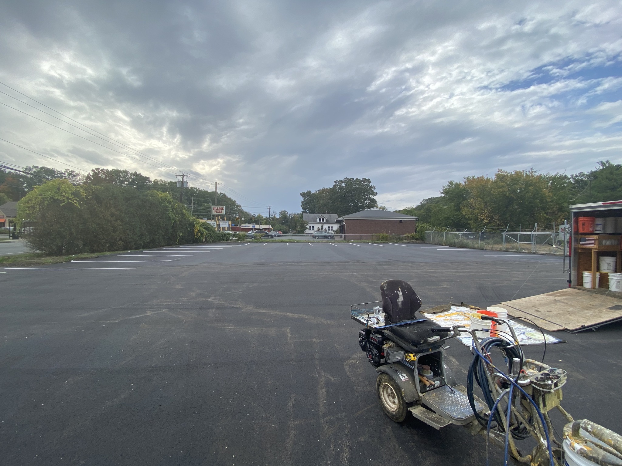 Commercial paving project in New London