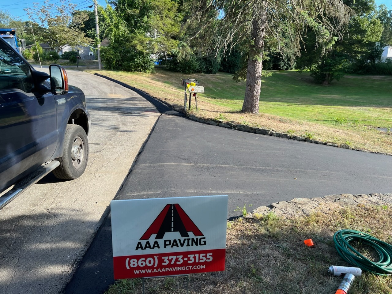 Private road paving for a residential community